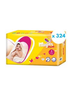 Pack Pañales Magics Talla 3 Easysoft 324uds. 6 paquetes (6 - 10 kg) 2