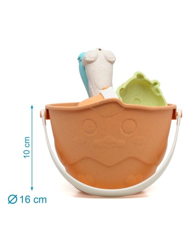 Set cubo de playa animales Kiokids (+ 18 meses)