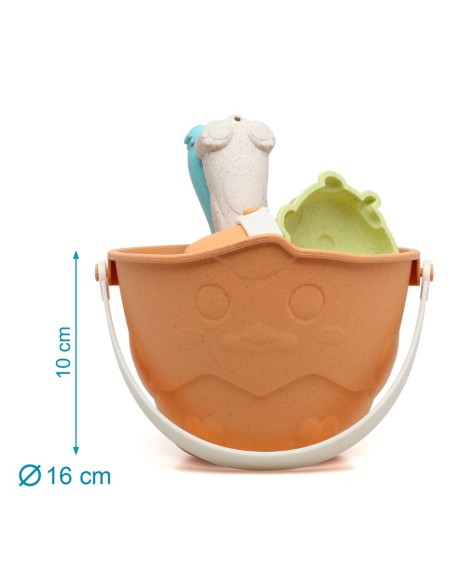 Set cubo de playa animales Kiokids (+ 18 meses)