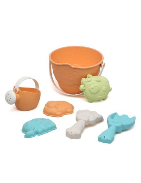 Set cubo de playa animales Kiokids (+ 18 meses)