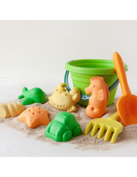 Set cubo de playa animales Kiokids (+ 18 meses)