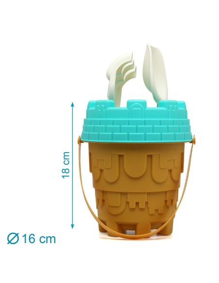 Set cubo de playa animales Kiokids (+ 18 meses)