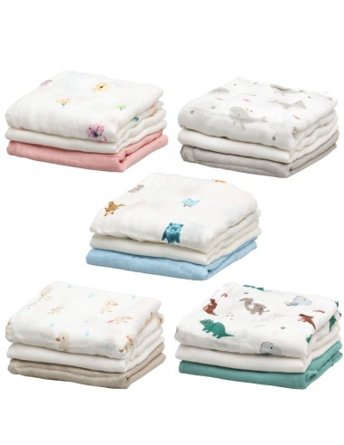 Set 2 muselinas de bambú Kiokids