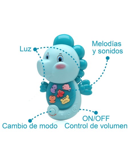 Juguete caballito de mar con luces y melodía - Kiokids