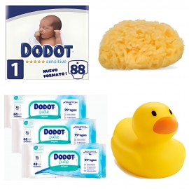 Pack regalo primera mamá con Dodot y 2 productos