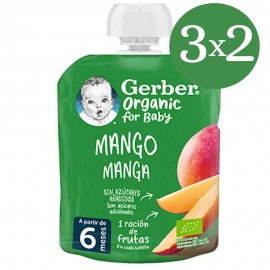 Bolsita puré Mango 90g GERBER de Nestlé
