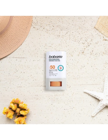 Ingredientes naturales del Stick Solar Facial SPF50+ Babaria: Aloe Vera y Manteca de Karité