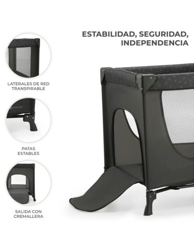 cuna-viaje-joy-light-kinderkraft-2.jpg – Detalle de la doble altura.