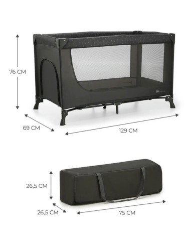 cuna-viaje-joy-light-kinderkraft-3.jpg – Vista lateral con malla transpirable.
