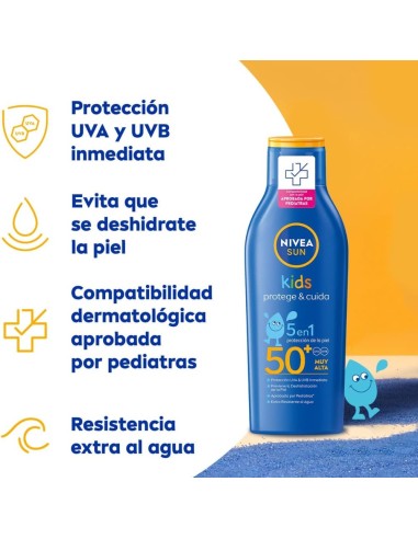 Leche hidratante FPS50 - Nivea Sun Kids