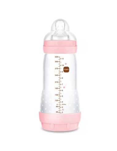 Biberón Anti-Cólicos 320ml rosa +4m Mam Baby