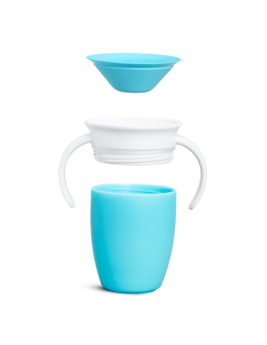 Taza antigoteo 360º con asas y tapa 200ml | Munchkin - Nappy.es