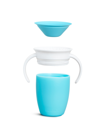 Taza antigoteo 360º con asas y tapa 200ml | Munchkin - Nappy.es