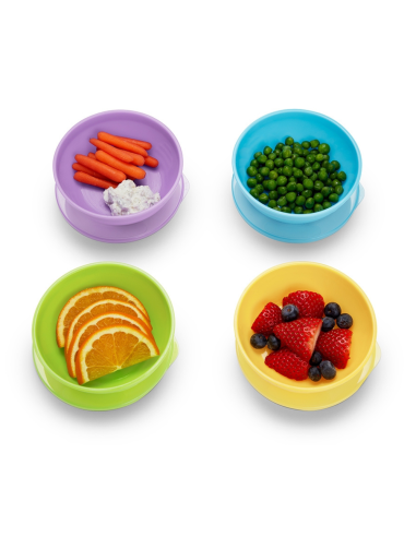 Pack de cuencos con tapa + cucharas | Munchkin - Nappy.es