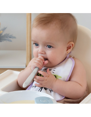 Cuchara en silicona para bebé Kiokids