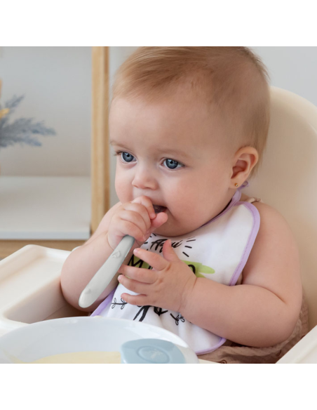 Cuchara en silicona para bebé Kiokids