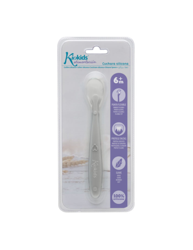 Cuchara en silicona para bebé Kiokids