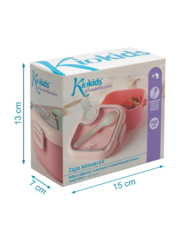 Caja almuerzo con cuchara Kiokids