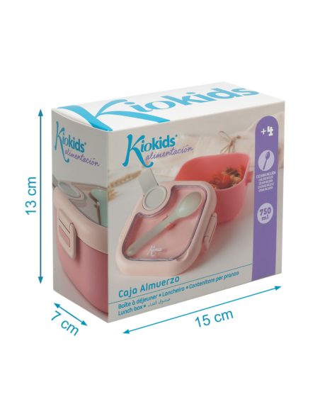 Caja almuerzo con cuchara Kiokids