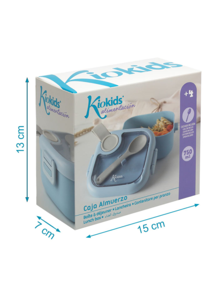 Caja almuerzo con cuchara Kiokids
