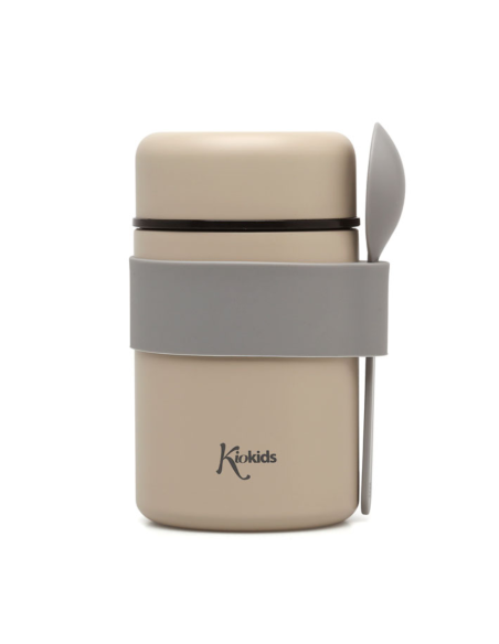 Termo papillero de acero inoxidable 500 ml con cuchara Kiokids