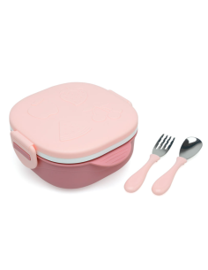 Caja almuerzo cuadrado 450 ml acero inoxidable Kiokids 2