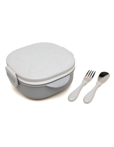 Caja almuerzo cuadrado 450 ml acero inoxidable Kiokids