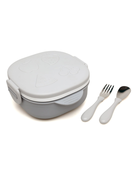 Caja almuerzo cuadrado 450 ml acero inoxidable Kiokids