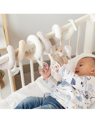 compra barato Peluche espiral osito beige | Kiokids - Nappy.es