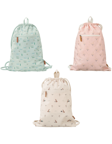 Mochila saco 38 x 27 cm con bolsillo - Fresk