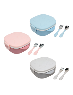 Caja almuerzo cuadrado 450 ml acero inoxidable Kiokids