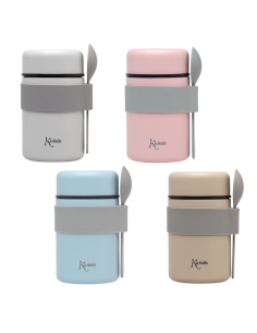 Termo papillero de acero inoxidable 500 ml con cuchara Kiokids