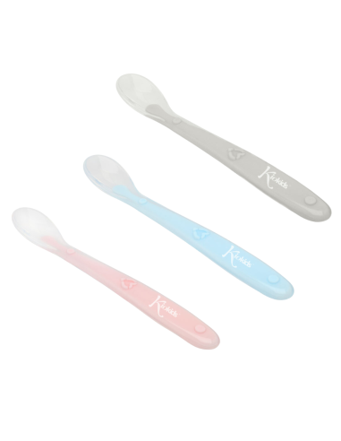 Cuchara en silicona para bebé Kiokids
