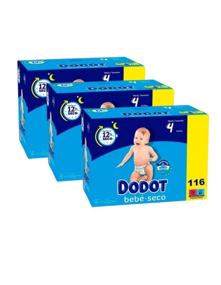 pañales-bebé-dodot-talla-4-348uds-tecnología-triple-protección