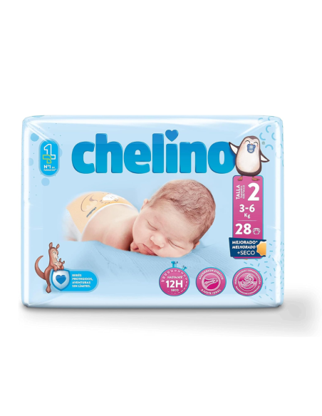 Pañales Chelino Love Talla 2 (3–6 kg) 28uds