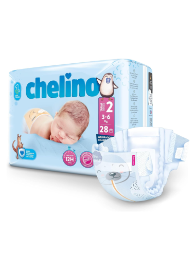 Pañales Chelino Love Talla 2 (3–6 kg) 28uds