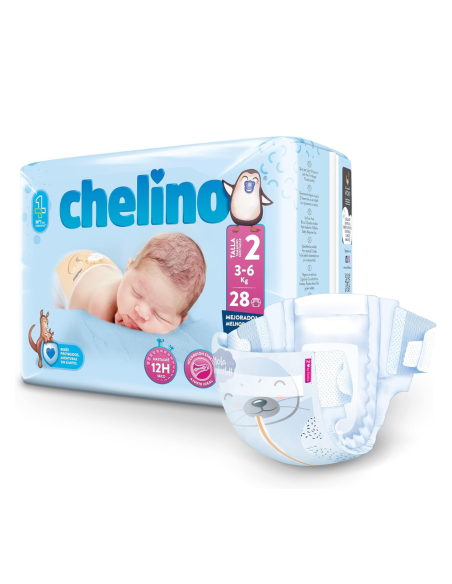 Pañales Chelino Love Talla 2 (3–6 kg) 28uds