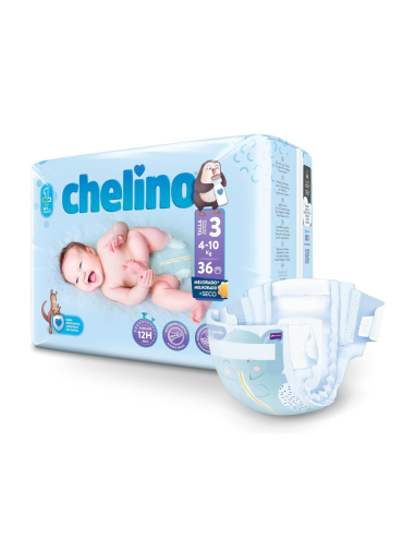 Pañales Chelino Love Talla 3 (4–10 kg) 36uds