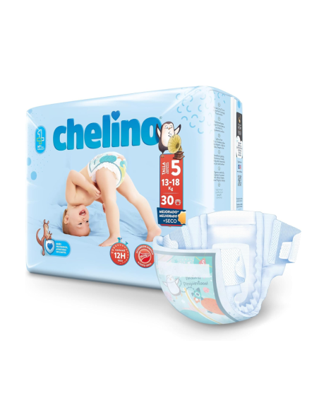 Pañales Chelino Talla 5 (15–18 kg) 30uds