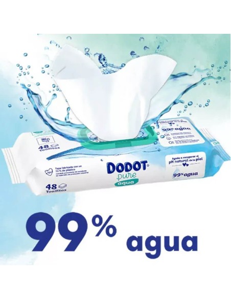 Compra Toallitas Dodot 864 uds. Aqua Pure [ 99% agua ]  - Nappy.es