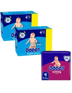 Pack Dodot Activity Talla 4 (9–14 kg)