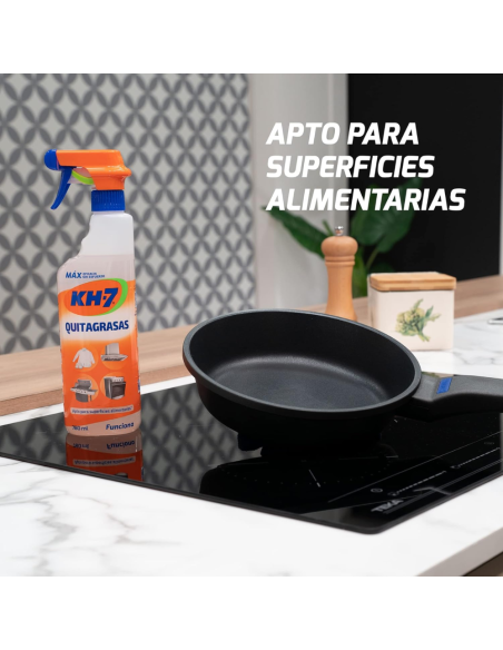 kh7-quitagrasas-desinfectante-650ml-3.jpg – Uso en encimera de cocina.