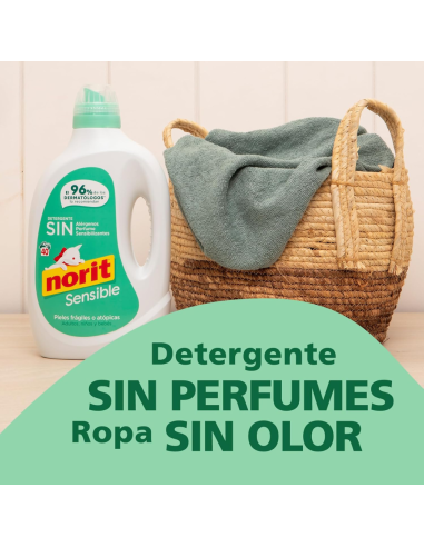 Norit: Detergente bebe piel Sensible 2.120ml - Nappy.es