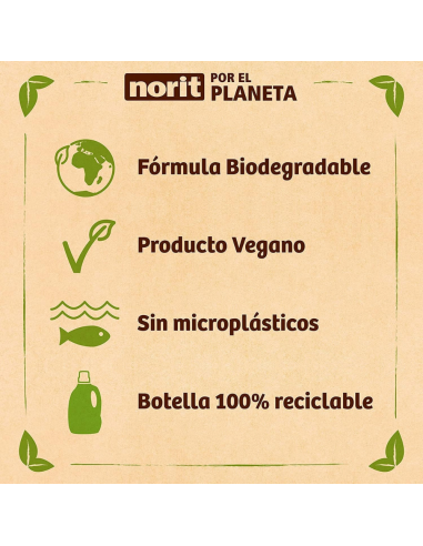 Norit: Detergente bebe piel Sensible 2.120ml - Nappy.es