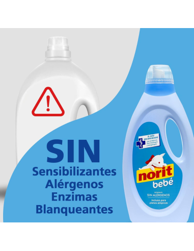 Oferta Norit bebé detergente piel atópica y sensible 1.125ml