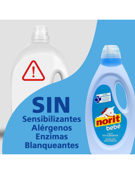 Oferta Norit bebé detergente piel atópica y sensible 1.125ml