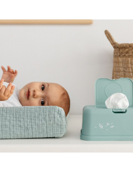 Caja viaje toallitas gris con estrellitas - Funkybox