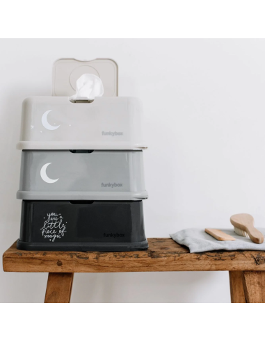 Comprar dispensador de toallitas blanco con arcoíris - Funkybox