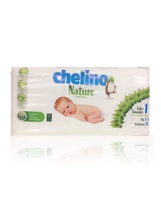 Pack 4 Pañales Chelino Nature Talla 1 (de 1 a 3 kg) - 112 unidades 2