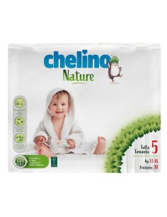 Pack 4 Pañales Chelino Nature T5 - (13-18 kg) - 120 unidades 2